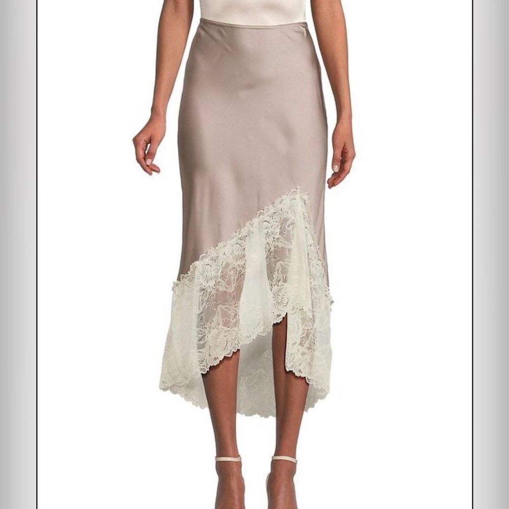 Free People Heart Eyes Half Slip Midi Skirt